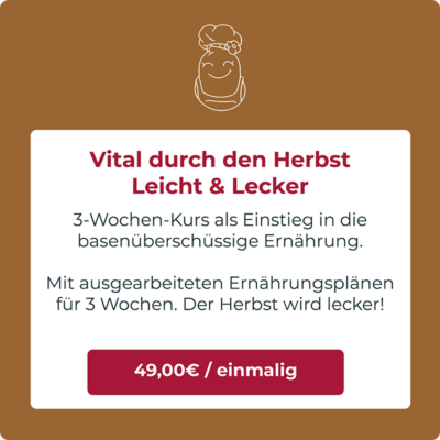 Vital durch den Herbst: das 3-Wochen-Programm